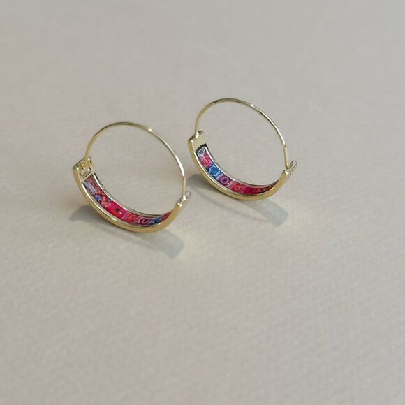 Boho Hoop Earrings N1309 - Picture 1 of 4